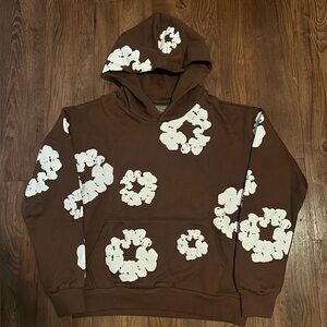 Denim Tears Cotton Wreath Hoodie Brown Size M
